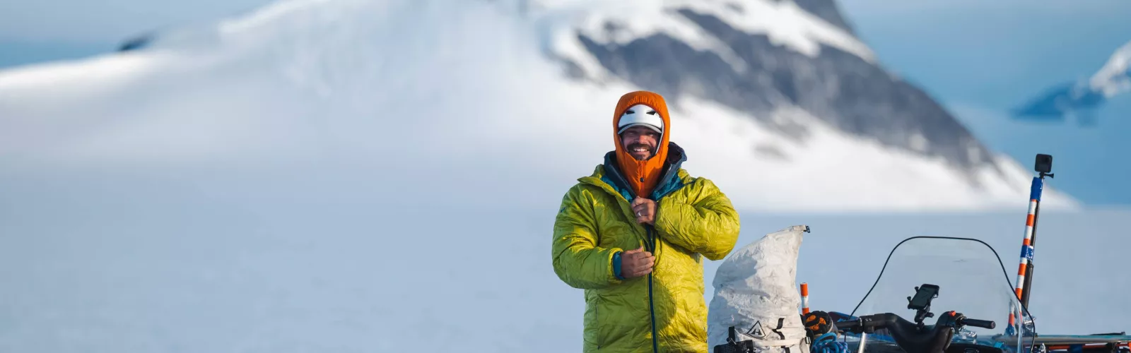 Dr. Seth Campbell of the University of Maine gets ready for a day of data collection.  